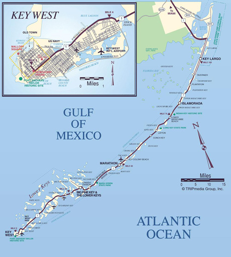 Florida keys map